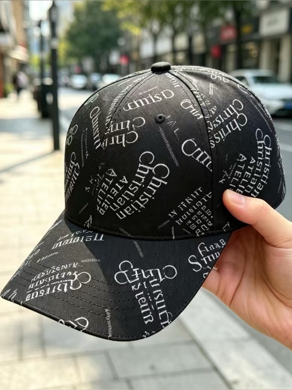 Dior Black Logo Baseball Cap